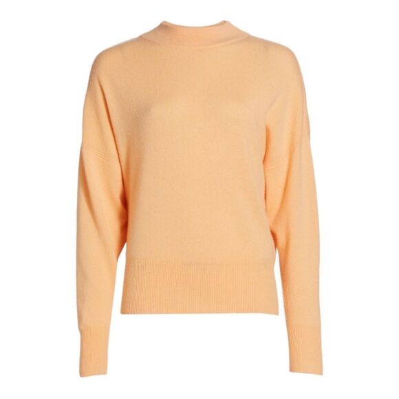 NEW A.L.C. Chiara Apricot Wool & Cashmere Mockneck Deep V Back Sweater US XS🎁 - Picture 5 of 11